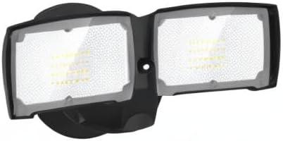 imageLEPOWER 3000LM Flood Light Outdoor Switch Controlled LED Security Light 28W Exterior Lights with 2 Adjustable Heads IP65 Waterproof 5500K Wall Mount Exterior LED Flood Light for Garage Yard WhiteBlack