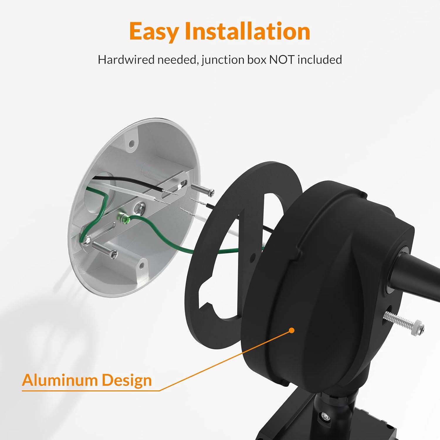 imageLEPOWER 45W Flood Lights Motion Sensor Outdoor Lights 4800LM LED Security Light Dusk to Dawn Motion Sensor Light 3 Modes 5000K IP65 Waterproof Outdoor Flood Light for Garage Yard PorchBrownBlack