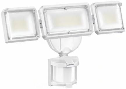 imageLEPOWER 45W Flood Lights Motion Sensor Outdoor Lights 4800LM LED Security Light Dusk to Dawn Motion Sensor Light 3 Modes 5000K IP65 Waterproof Outdoor Flood Light for Garage Yard PorchBrownWhite