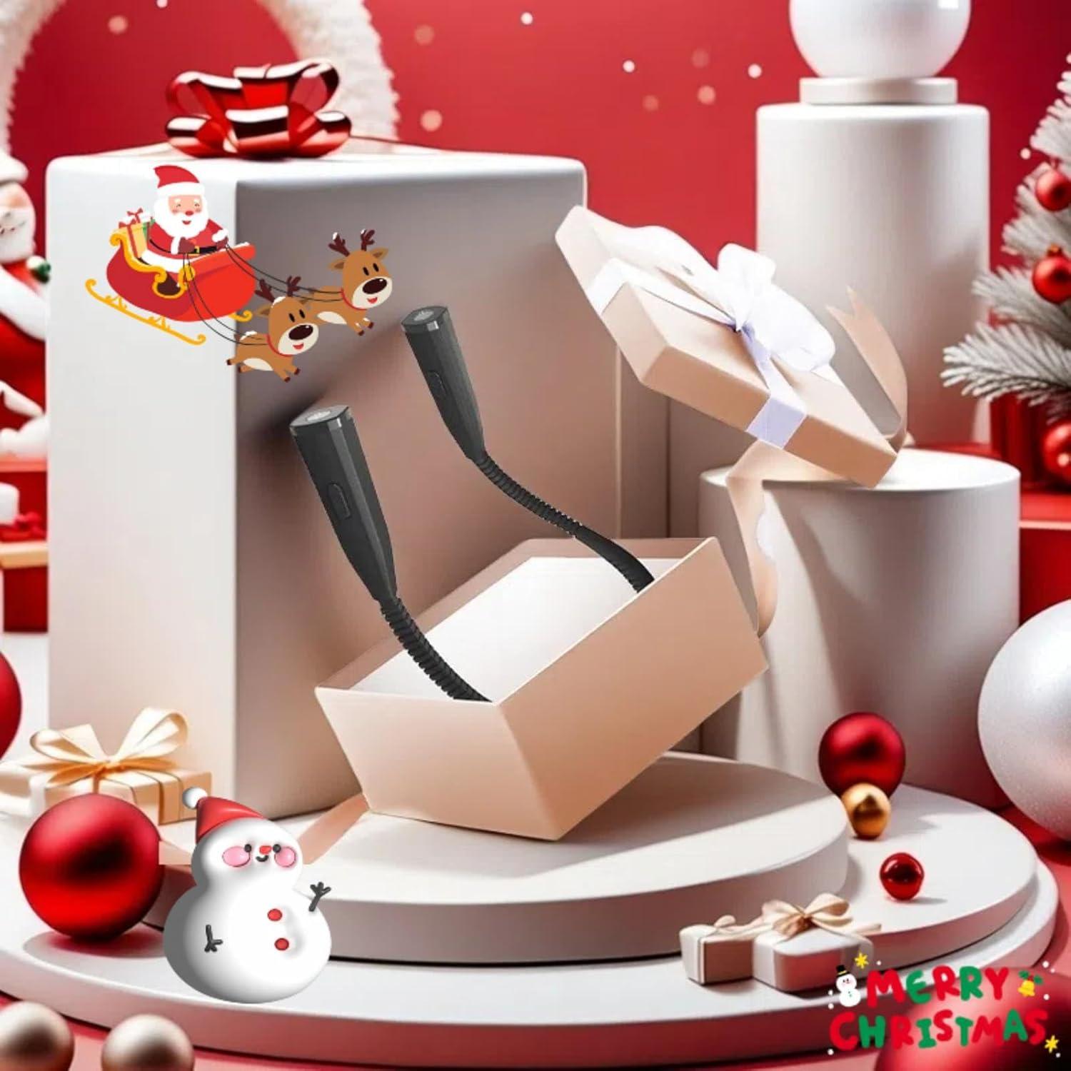 imageReading Neck Light 3Color ampamp 5Brightness Book Light for Reading in Bed Rechargeable Lamp with Comfortable Silicone Arm EyeCaring Neck Lamp for Reading Knitting Crafting