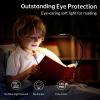 24 LED Rechargeable Book Light for Reading in Bed with Memory Function Eye Caring 3 Color Temperatures, 5 Brightness, 80 Hrs Runtime Lightweight Clip On Book Reading Light for Studying