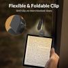 24 LED Rechargeable Book Light for Reading in Bed with Memory Function Eye Caring 3 Color Temperatures, 5 Brightness, 80 Hrs Runtime Lightweight Clip On Book Reading Light for Studying