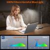 LED Desk Lamp, 12W Reading Desk Lamp for Office Home with 60 Lighting Modes, Touch Control & Timer Function, 750LM Bright Eye-Caring Gooseneck Desk Light Table Lamp for Study, Work, Black(Silver)