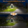 LEPOWER 1600LM Solar Security Lights, Motion Sensor Outdoor Light IP65 Waterproof, 270° Wide Lighting Angle Security Lights Solar Powered, Sensitive PIR Motion Sensor for Yard, Porch, Garage