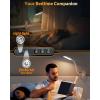 LEPOWER Clip on Light, 60 LED Reading Lights for Books in Bed, with 25+ Lighting Options, 3 Timer, Night Light Function, Eye-Caring Book Light for Reading in Bed, Headboard, Bedroom, Black(White)