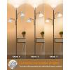 LEPOWER Floor Lamp, Standing Lamp Replaceable 3000K Energy-Saving, Lamp for Living Room with Adjustable Reading Light, Modern Bright Floor Lamp for Bedroom, Living Room, Office(Floor Lamp (3 heads))