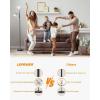 LEPOWER Floor Lamp, Standing Lamp Replaceable 3000K Energy-Saving, Lamp for Living Room with Adjustable Reading Light, Modern Bright Floor Lamp for Bedroom, Living Room, Office(Floor Lamp (2 heads))