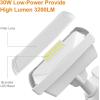 LEPOWER LED Motion Sensor Security Lights Outdoor, 30W 3200LM, 5500K, IP65 Waterproof, 2 Head Motion Detector Flood Light for Garage, Yard, Porch, White (NOT Solar Powered)(White)