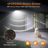 LEPOWER LED Motion Sensor Security Lights Outdoor, 30W 3200LM, 5500K, IP65 Waterproof, 2 Head Motion Detector Flood Light for Garage, Yard, Porch, White (NOT Solar Powered)(Brown)