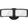 LEPOWER 3000LM Flood Light Outdoor, Switch Controlled LED Security Light, 28W Exterior Lights with 2 Adjustable Heads, IP65 Waterproof, 5500K Wall Mount Exterior LED Flood Light for Garage, Yard White(Black)