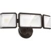 LEPOWER 42W Flood Lights Outdoor – 4200LM Bright LED Security Lights Outdoor with 3 Heads, Switch Controlled Exterior Flood Light & 220° Wide Angle, IP65 Waterproof for Garage, Yard, Porch (Black)(Brown)