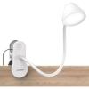 LEPOWER Clip on Light, Dimmable Book Light for Reading in Bed, 300LM Clip on Lamp, 5 Color Temperatures Clamp Light, Night Light Mode, Timer Setting, 2%-100% Brightness, for Bed, Headboard, Black(White)