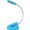 LEPOWER Clip-on Book Light with 5 LED Eye Care, 3 Color Changeable, Portable Reading Lamp, Battery & USB Operated, Bed Light for Kids, Bookworms, Students (Black)(Blue)