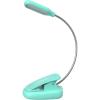LEPOWER Clip-on Book Light with 5 LED Eye Care, 3 Color Changeable, Portable Reading Lamp, Battery & USB Operated, Bed Light for Kids, Bookworms, Students (Black)(Green)