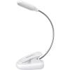 LEPOWER Clip-on Book Light with 5 LED Eye Care, 3 Color Changeable, Portable Reading Lamp, Battery & USB Operated, Bed Light for Kids, Bookworms, Students (Black)(White)