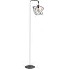LEPOWER Floor Lamp, Black Floor Lamp with LED Edison Light, 2800K E26 Rustic Standing Lamp, Farmhouse Floor Lamps for Living Room, Bedroom