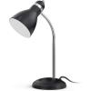 LEPOWER Metal Desk Lamp, Eye-Caring Table Lamp, Study Lamps with Flexible Goose Neck for Bedroom, Home Office (Matte Black)(Black)
