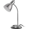 LEPOWER Metal Desk Lamp, Eye-Caring Table Lamp, Study Lamps with Flexible Goose Neck for Bedroom, Home Office (Matte Black)(Silver)