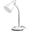 LEPOWER Metal Desk Lamp, Eye-Caring Table Lamp, Study Lamps with Flexible Goose Neck for Bedroom, Home Office (Matte Black)(White)