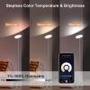 LEPOWER Floor Lamp,Bright LED Floor Lamp with 16 Million Color Choices, Touch Control&Compatible with Alexa, Goolge Home, Smart Control Dimmable Standing Lamp for Living Room, Bedroom, Office