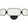 LEPOWER 4500LM Outdoor Flood Lights, 45W LED Flood Light, Exterior Flood Lights Switch Controlled, 5000K, 3 Adjustable Heads IP65 Waterproof Outdoor Lights for House, Garage, Yard Black(Black)