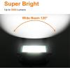 LEPOWER 30W LED Work Lights Stand Outdoor, 3000LM Flood Work Light with Plug, 6000K White Light, IP66 Waterproof Portable Construction Lights for Workshop, Garage, Jetty