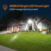 LEPOWER 50W LED Flood Light Outdoor, Work Light Plug in, 250W Halogen Bulb Equivalent, 4000LM, 6000K, IP66 Waterproof, Outdoor LED Lights Fixture for Backyard, Garden, Garage, Playground