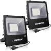 LEPOWER LED Flood Light Outdoor, 150W LED Work Lights Plug in, 11000lm 6000K White Light, IP66 Waterproof Outdoor Floodlights for Garage, Playground, Backyard, Basketball Court(2 Pack)